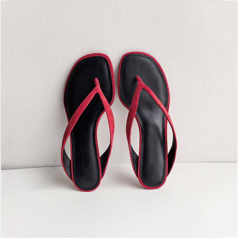 Sandals - Minimalist Women Low Heel Thong Flip