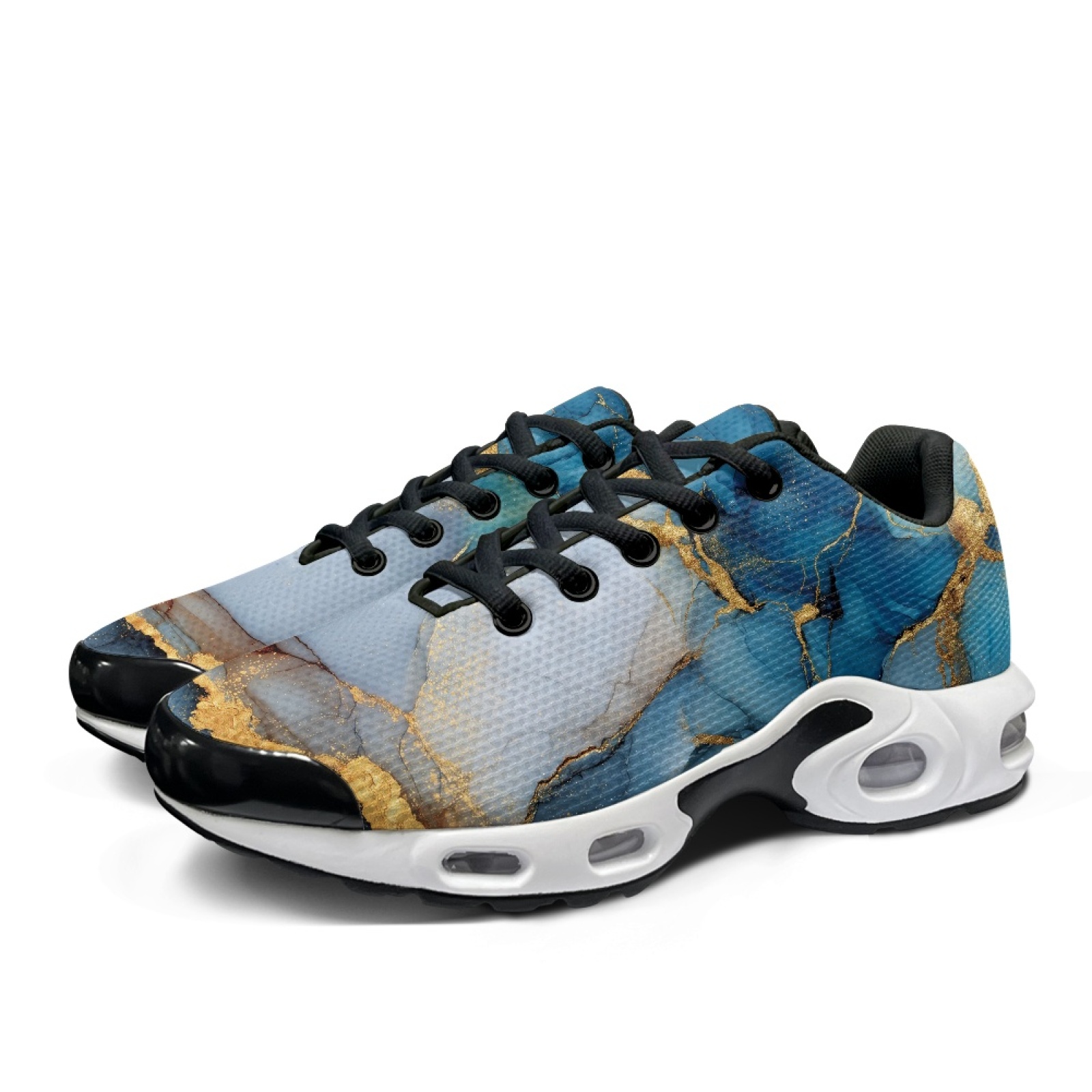 PENSTROLL Blue Gold Vein Tenni - Air Cushion Jogger Shoes Men recension och pris