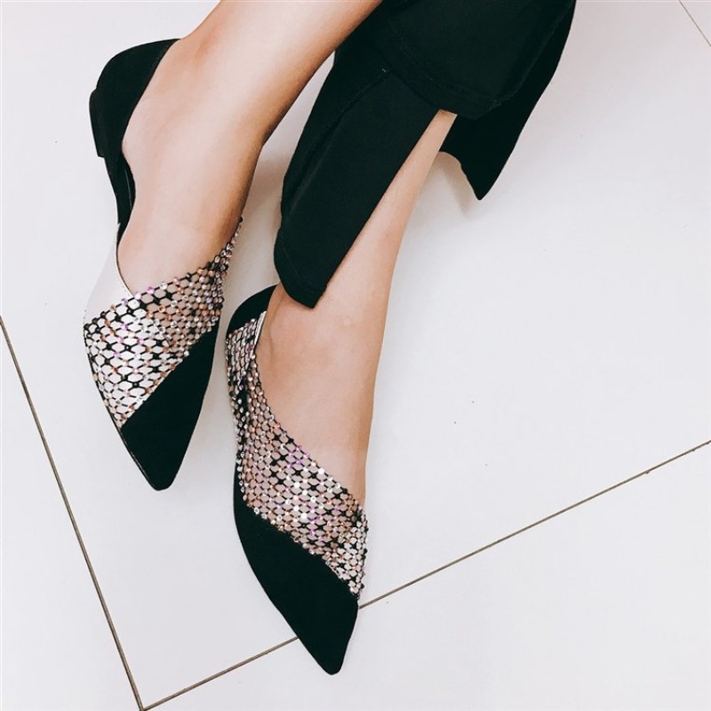 Ladies Rhinestone Mesh Pointed - Women'S Shoes recension och pris