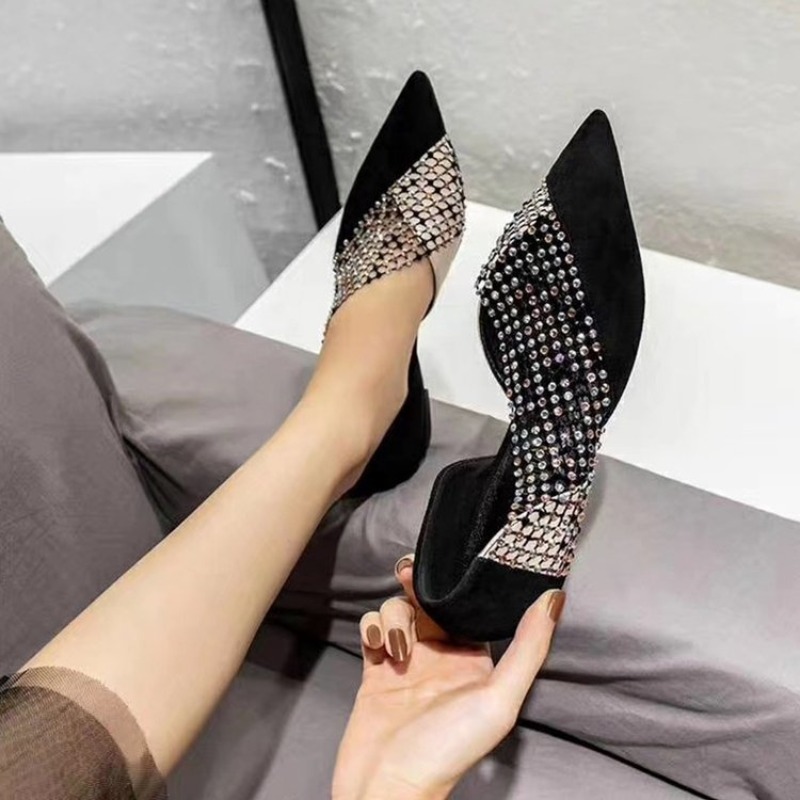 Ladies Rhinestone Mesh Pointed - Women'S Shoes recension och pris